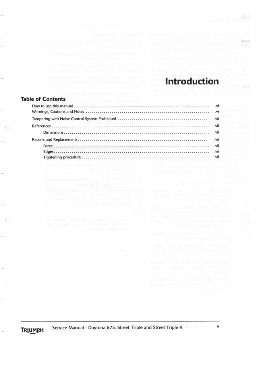 2009-2013 Triumph Daytona 675 Street Triple/Street Triple R OEM Service & Repair Manual preview img 4