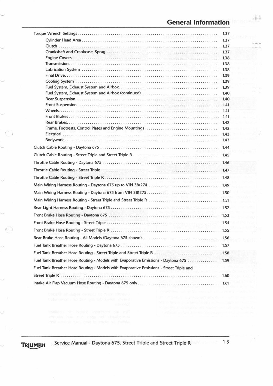 2009-2013 Triumph Daytona 675 Street Triple/Street Triple R OEM Service & Repair Manual preview img 9