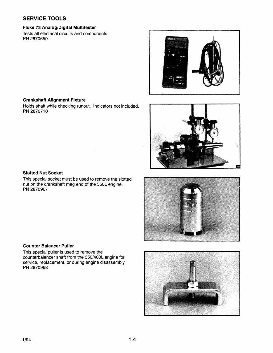 POLARIS 300 400 2X4 4X4 ATV Full Service & Repair Manual 1994-1995 preview img 10