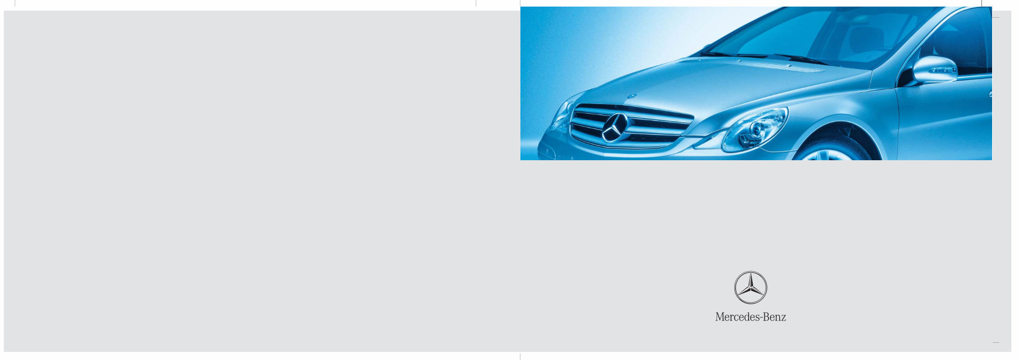 2006 Mercedes-Benz R-Class R350 Owners Manual preview img 1