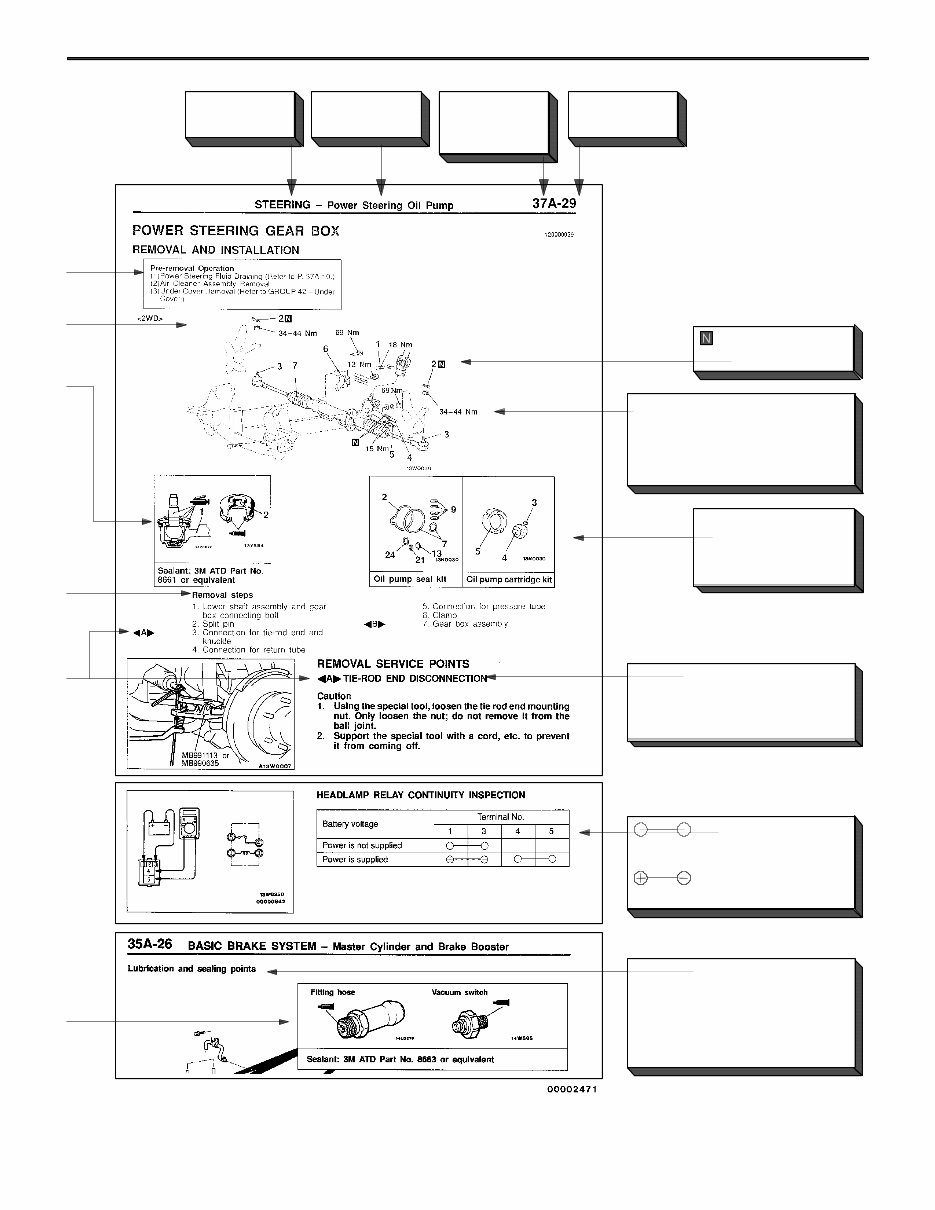 1996-2001 Mitsubishi Pajero Sport (K90) OEM Service & Repair Manual preview img 7