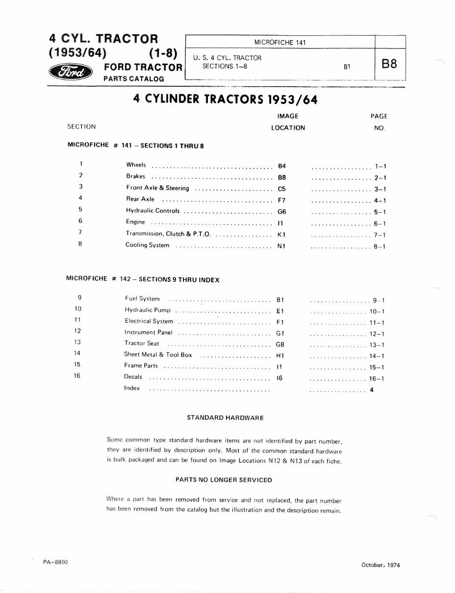 Ford 640 650 660 850 & 860 Tractor Service, Parts, Owners -6- Manuals - preview img 2