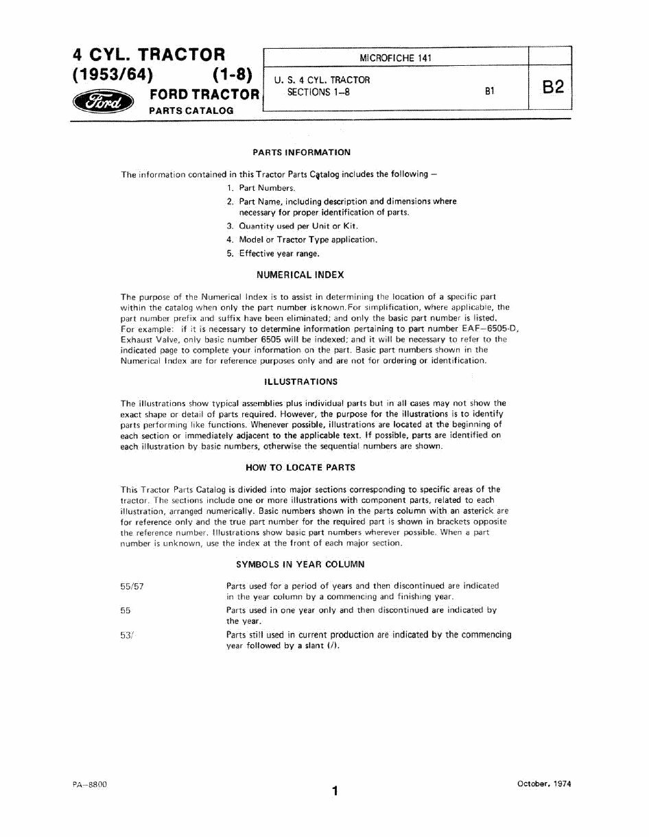 Ford 640 650 660 850 & 860 Tractor Service, Parts, Owners -6- Manuals - preview img 3