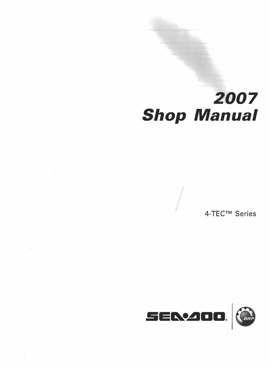 SEA DOO 4 TEC Series Full Service & Repair Manual 2007 preview img 2