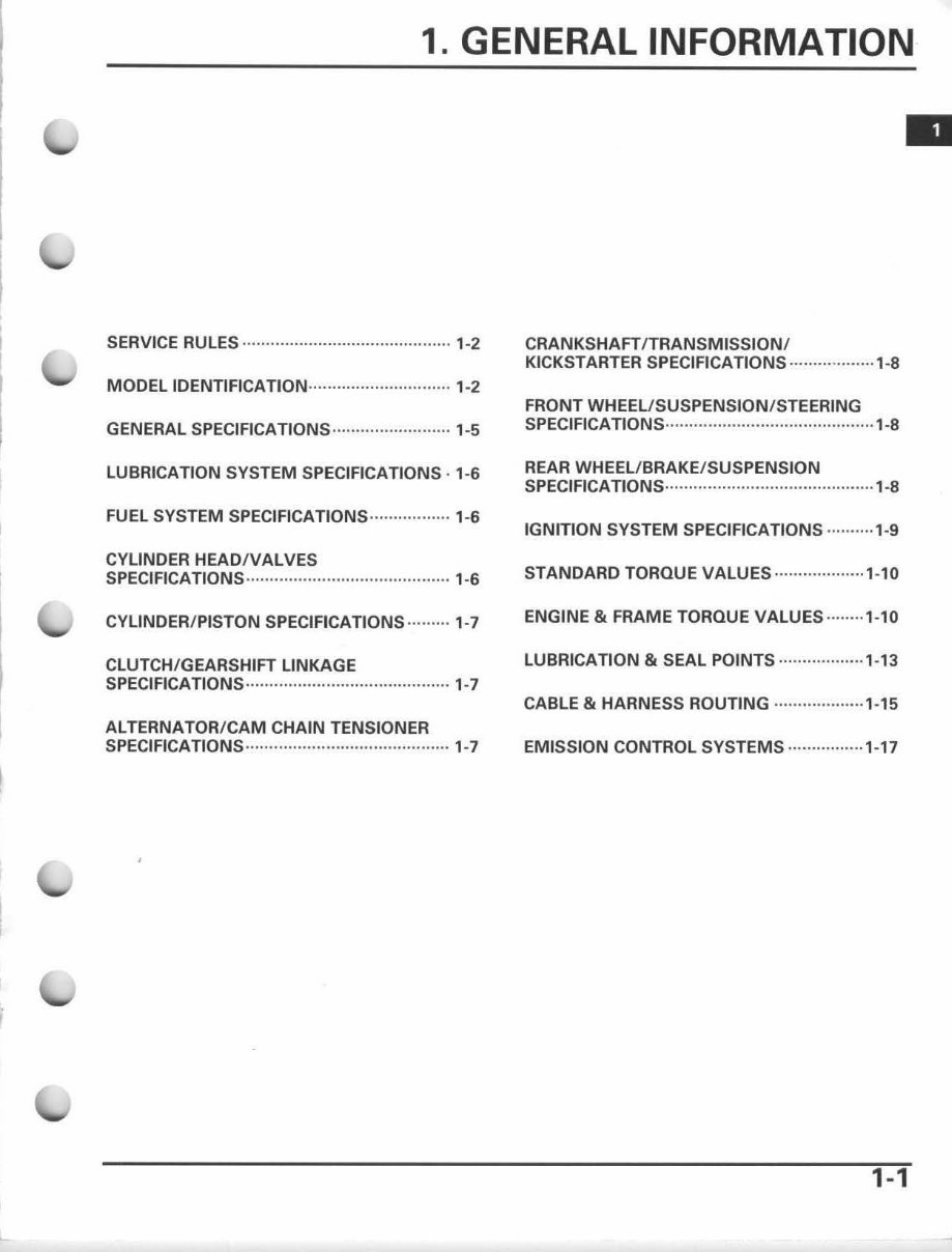 2007 HONDA CRF70F 4-STROKE Motorcycle Factory Service & Work Shop Manual preview img 5