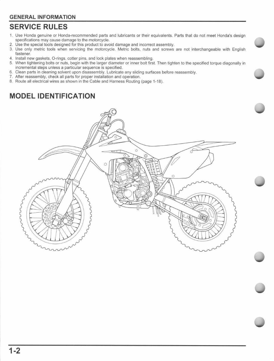 2007-2014 Honda CRF150R RB 4 Stroke Motorcycle Repair Manual preview img 8