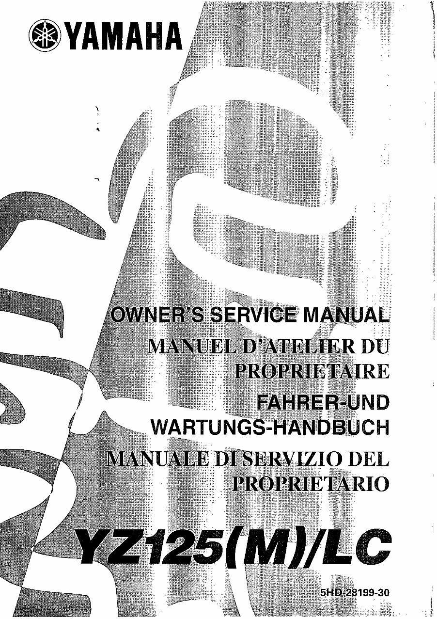 Yamaha YZ125 YZ 125 Workshop Service Repair Manual preview img 2