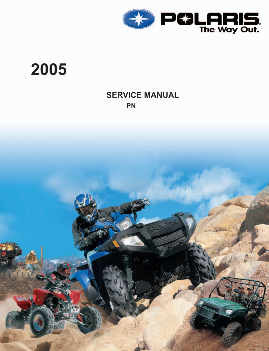  2005 Polaris Sportsman 400/500 ATV Repair manual preview img 1