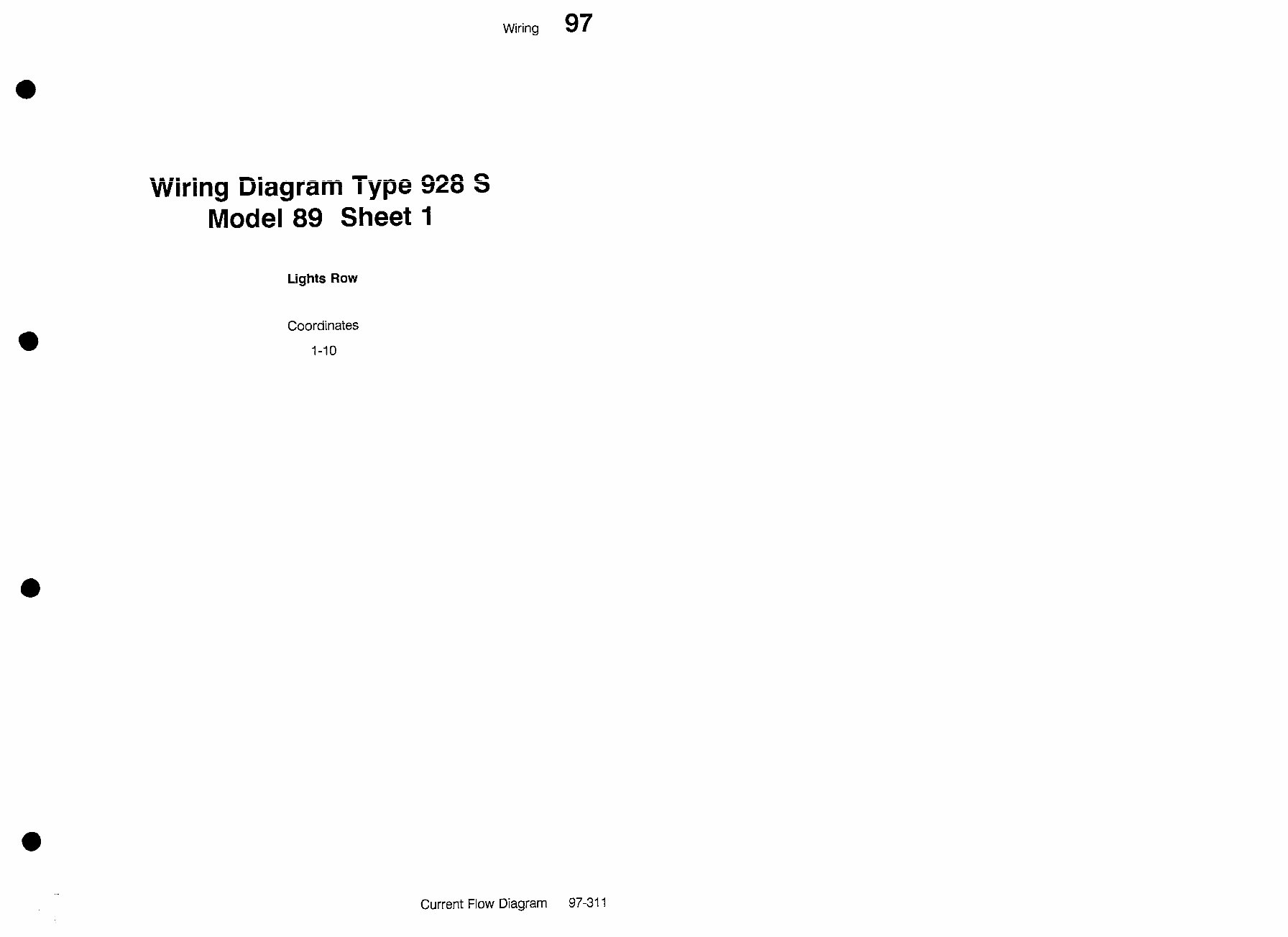 PORSCHE 928 S Model 89 Wiring Diagram preview img 3