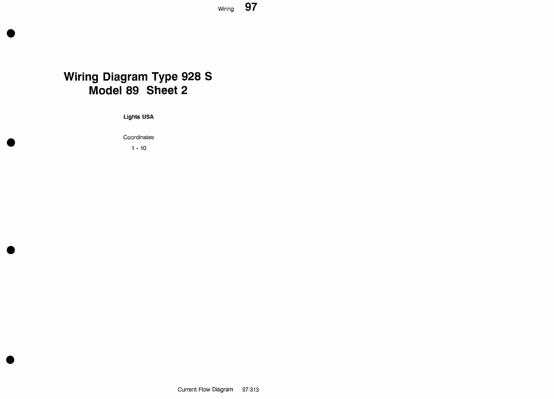 PORSCHE 928 S Model 89 Wiring Diagram preview img 6