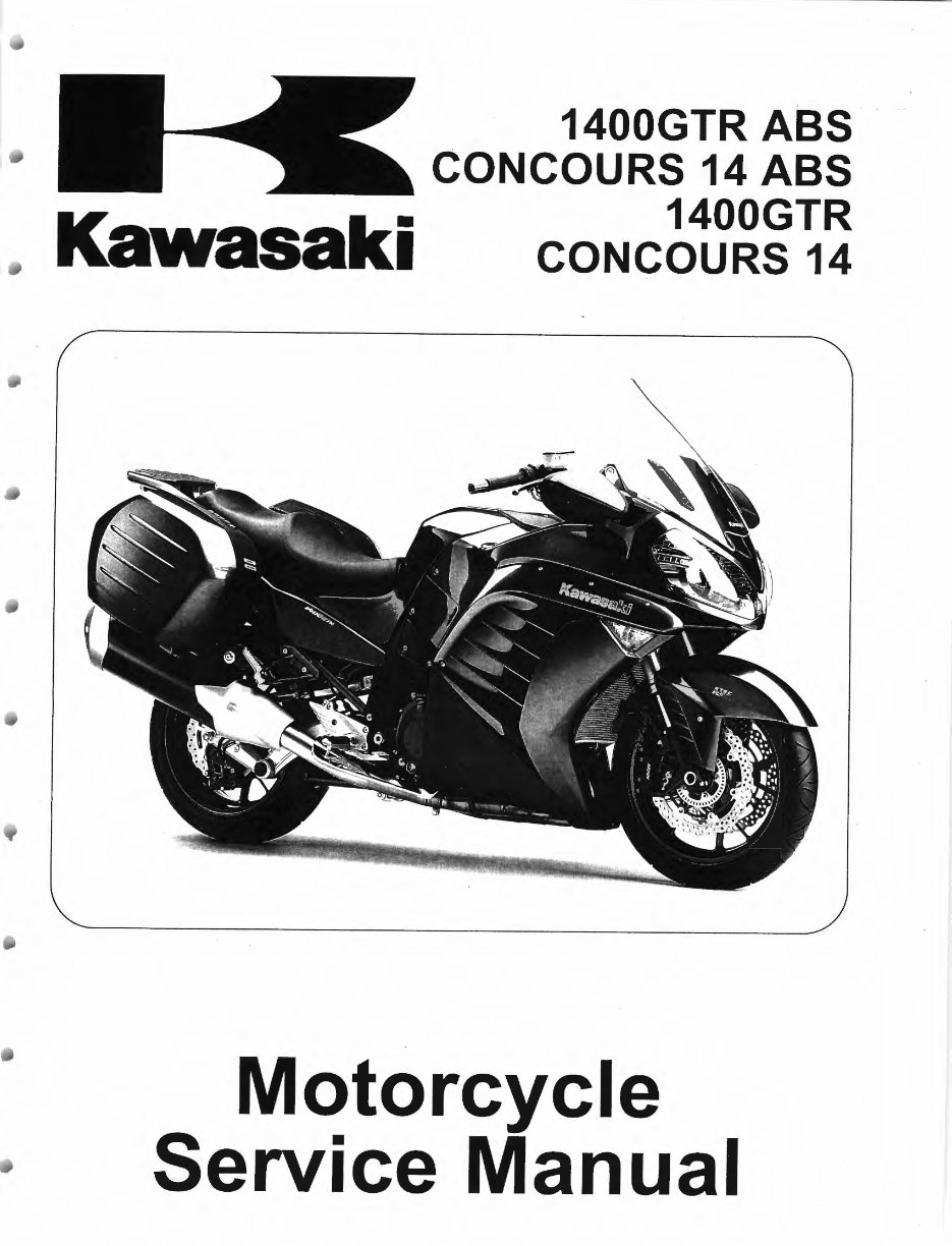 Kawasaki 2007-2016 GTR1400 Concours 14 Service Manual | Download