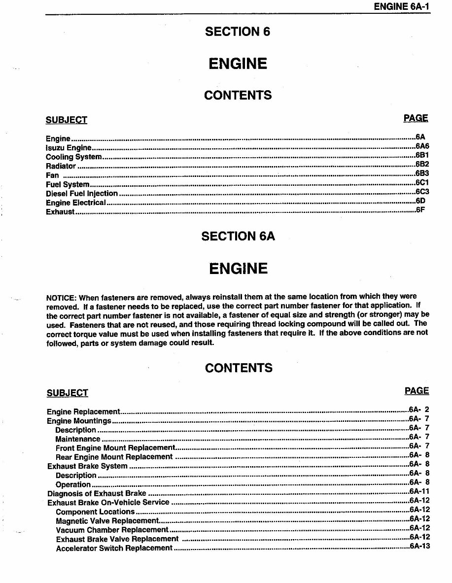 1993 ISUZU NPR GMC W4 CHEVY 4000 4BD2-T Diesel Engine Service Repair Manual preview img 2