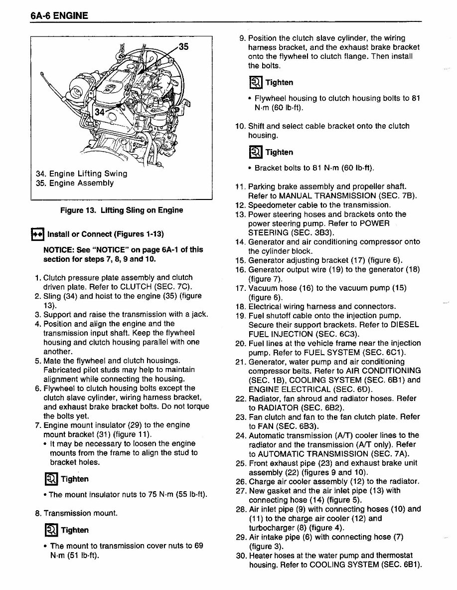 1993 ISUZU NPR GMC W4 CHEVY 4000 4BD2-T Diesel Engine Service Repair Manual preview img 7