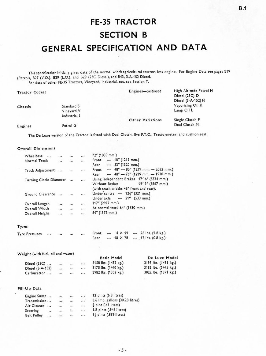 Massey Ferguson FE35 Tractor Service & Repair Manual preview img 4