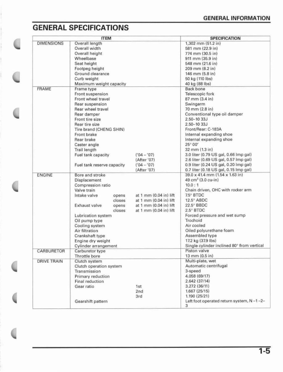 2004-2015 Honda CRF50F Service & Repair Manual preview img 9