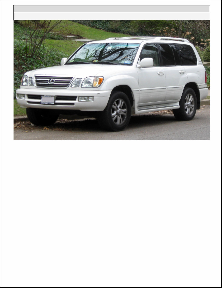 2003 Lexus LX470 Service & Repair Manual preview img 1