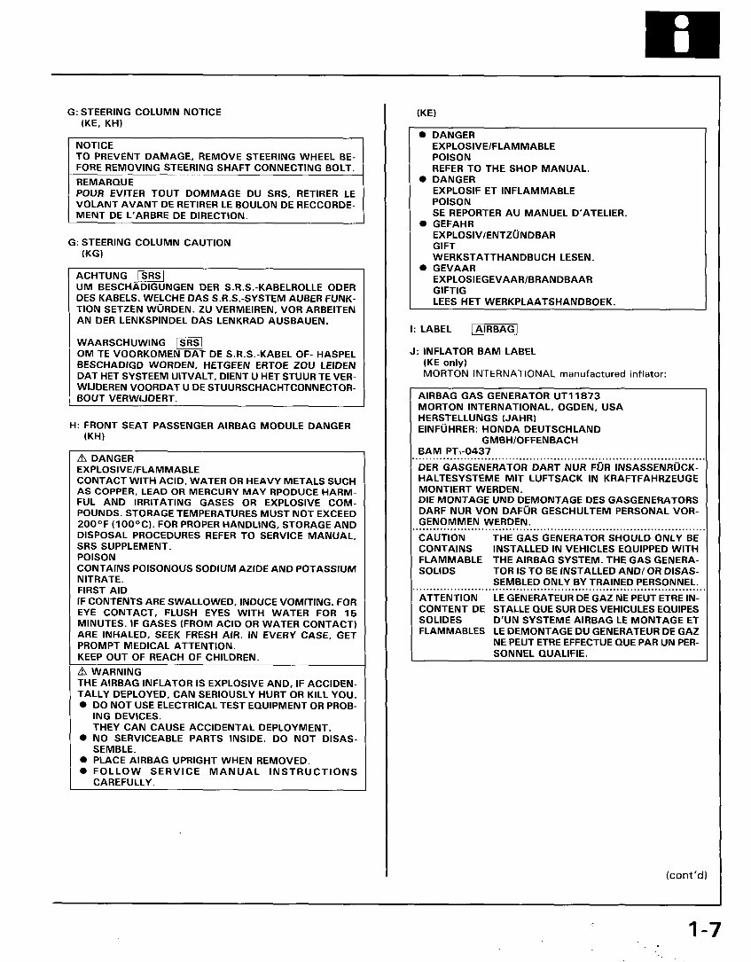 1996 Honda Accord Service & Repair Manual preview img 8