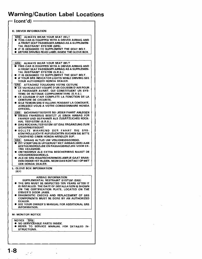 1996 Honda Accord Service & Repair Manual preview img 9