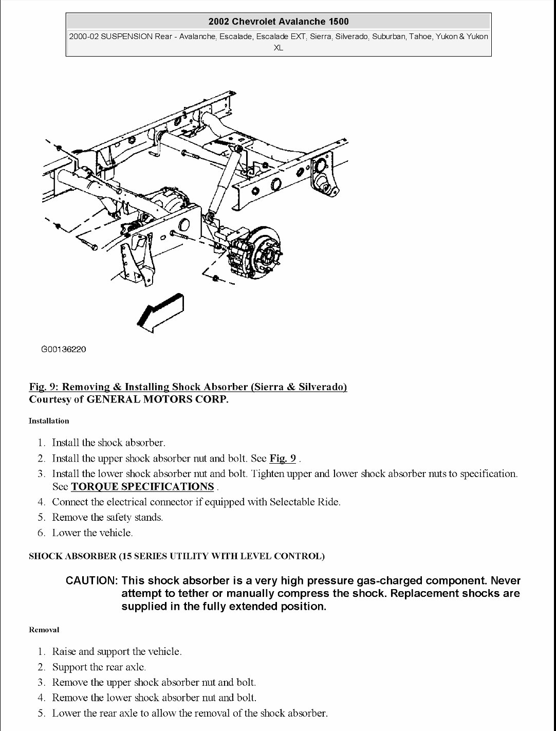 2002-2006 Chevrolet Avalanche Service & Repair Manual preview img 10