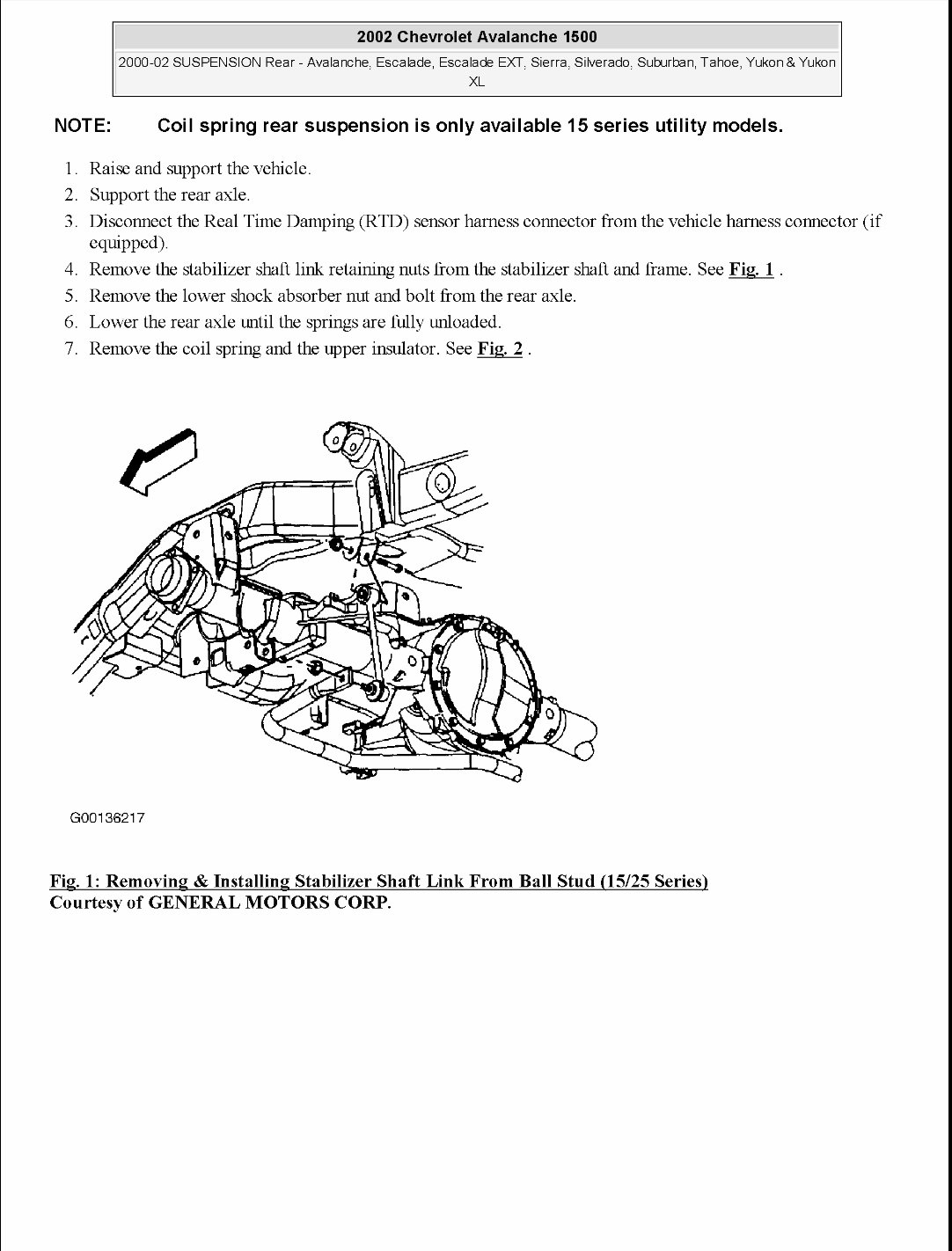2002-2006 Chevrolet Avalanche Service & Repair Manual preview img 2