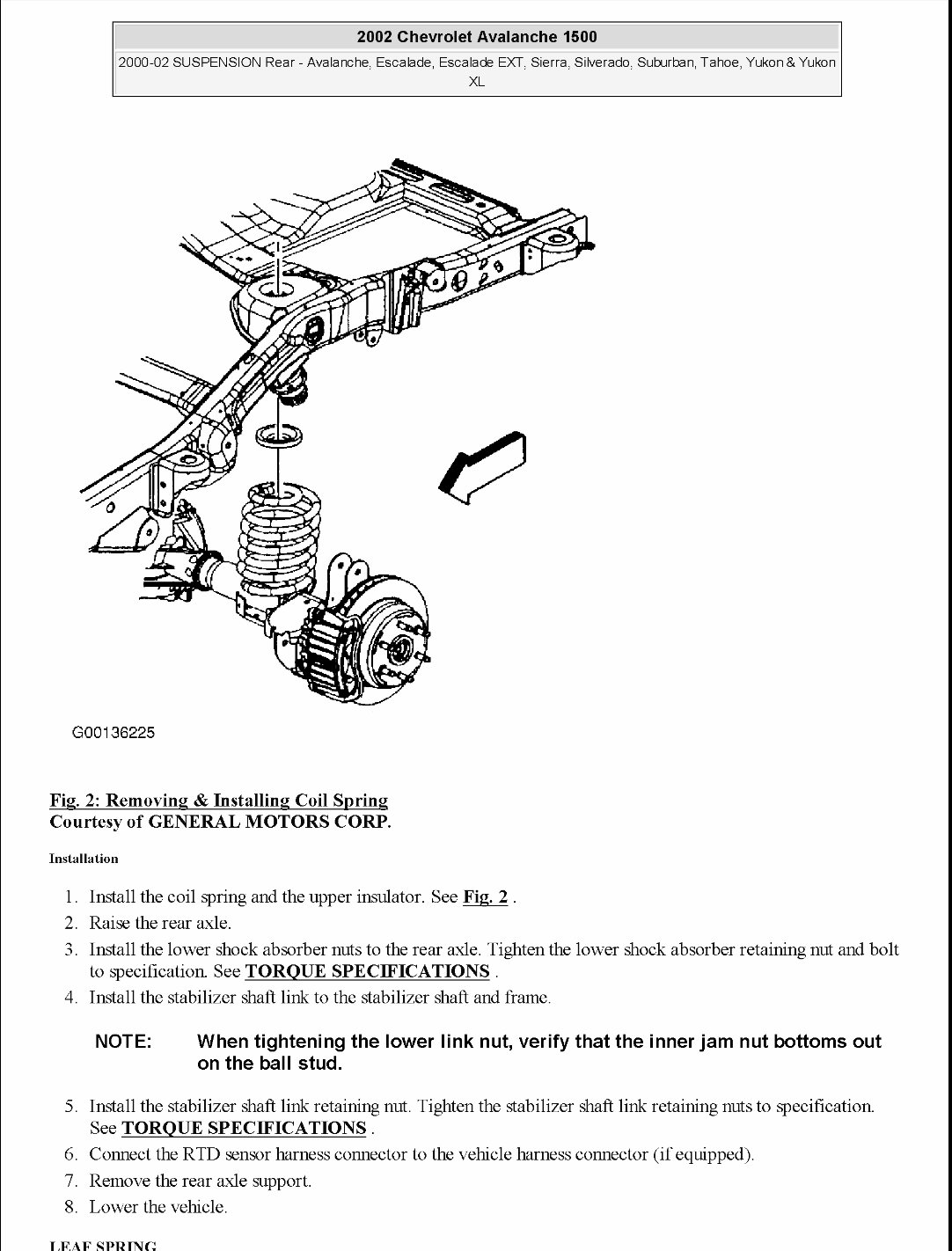 2002-2006 Chevrolet Avalanche Service & Repair Manual preview img 3