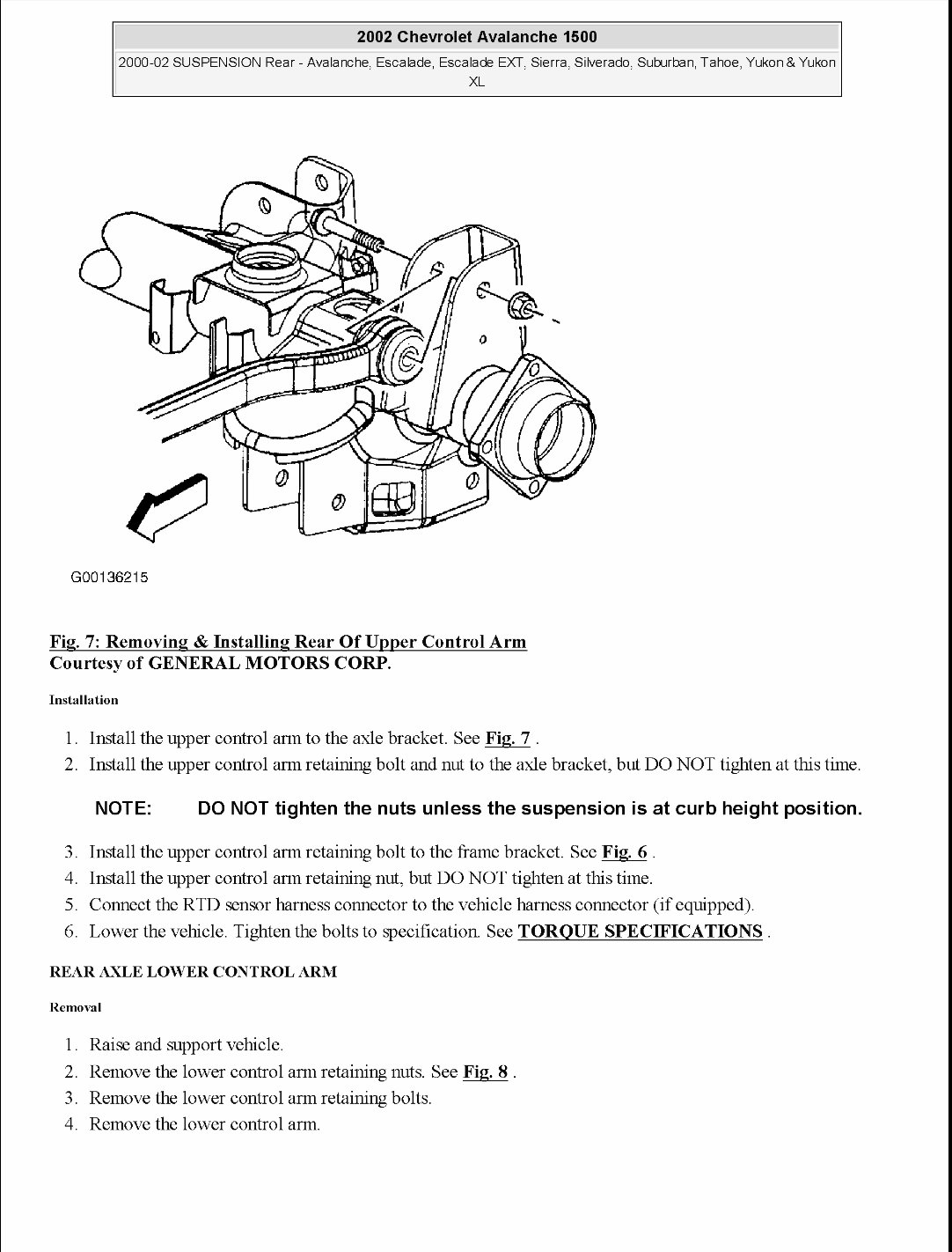 2002-2006 Chevrolet Avalanche Service & Repair Manual preview img 8