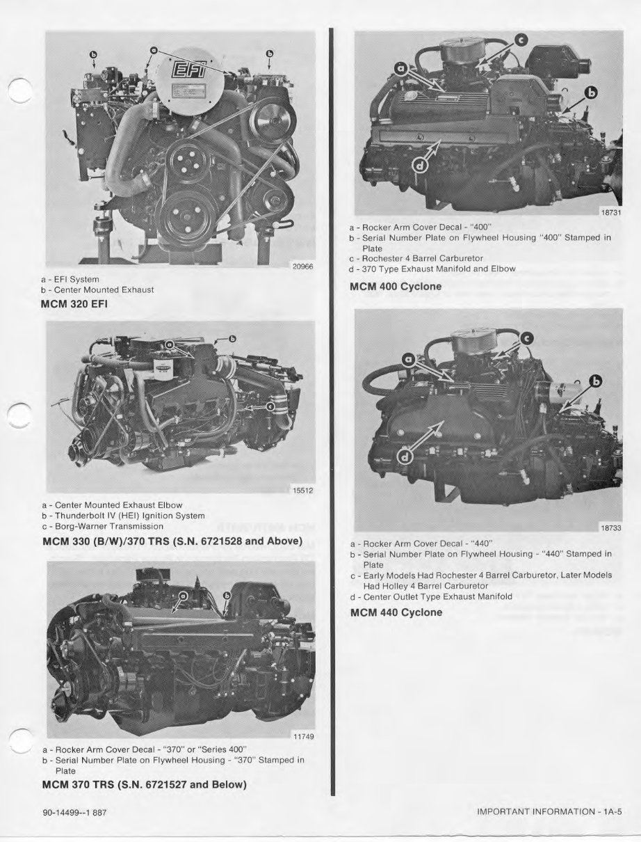 1985-1988 Mercruiser GM V8 305 CID 350 CID Marine Engine Service & Repair Manual preview img 10