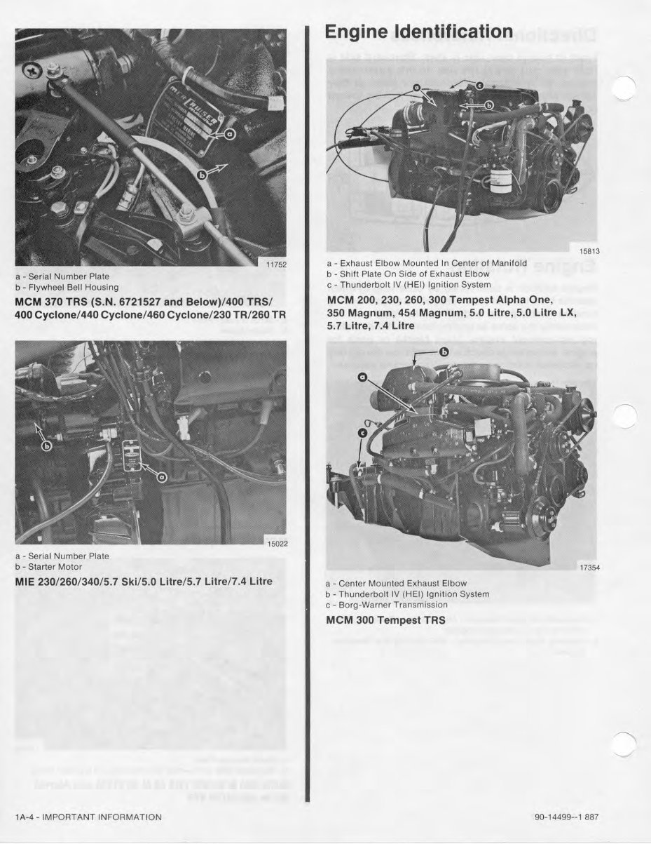 1985-1988 Mercruiser GM V8 305 CID 350 CID Marine Engine Service & Repair Manual preview img 9