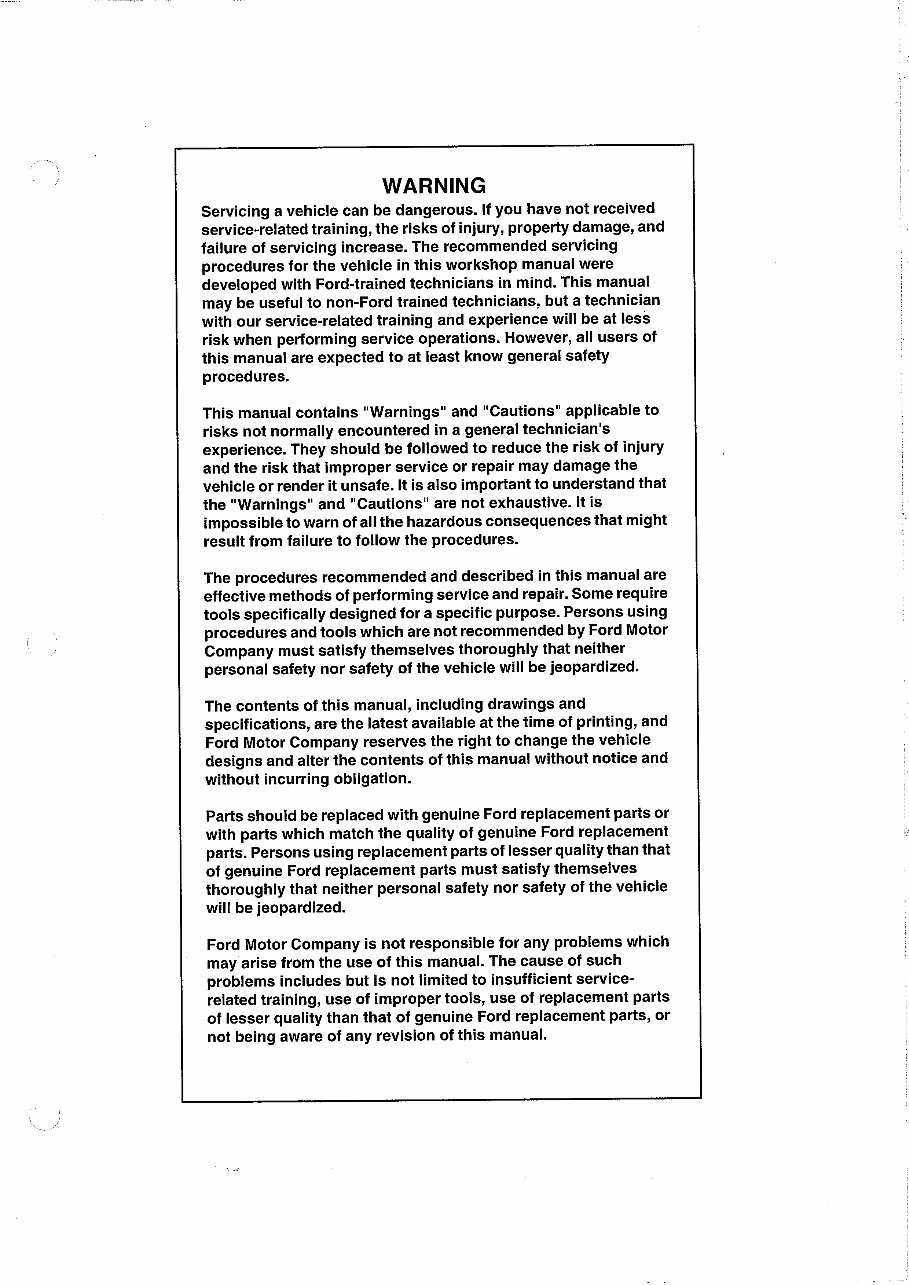 2006-2009 Mazda BT-50 (Ford Ranger) OEM Service & Repair Manual preview img 3