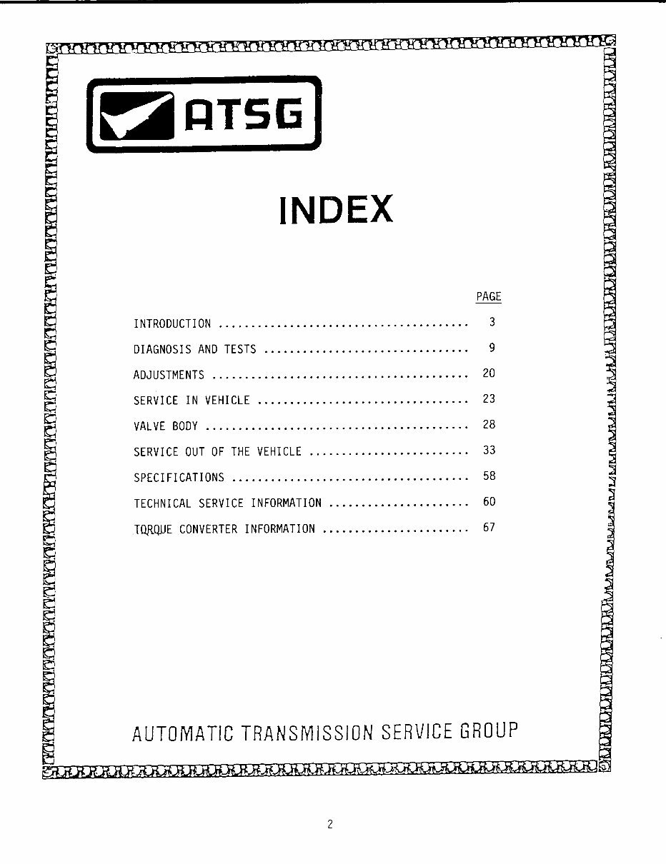 Chrysler A727 A-727 A-904 A904 AUTO Gearbox Workshop Manual preview img 2