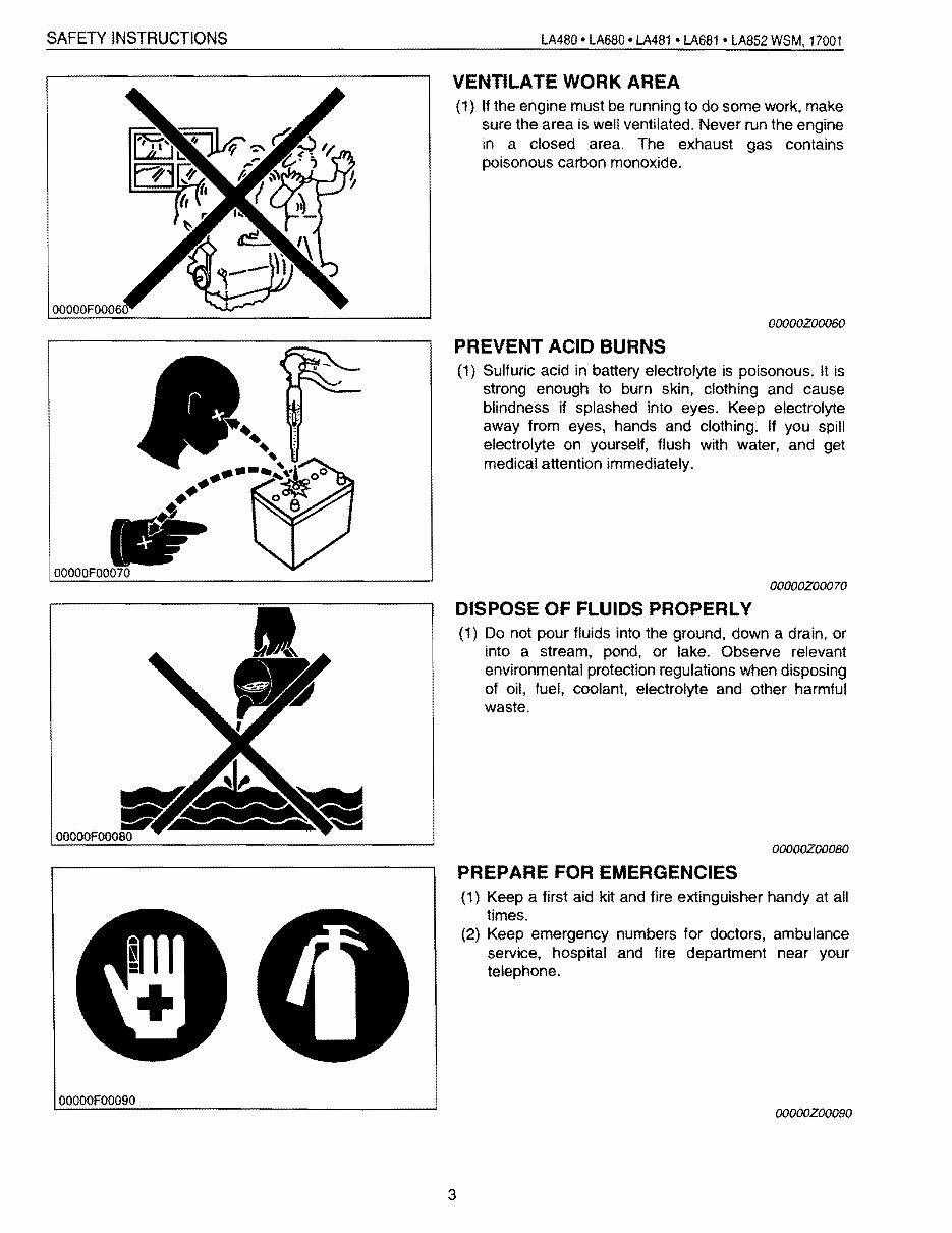 KUBOTA FRONT END Loader LA480 LA680 LA481 LA681 LA852 Workshop Service Manual preview img 3