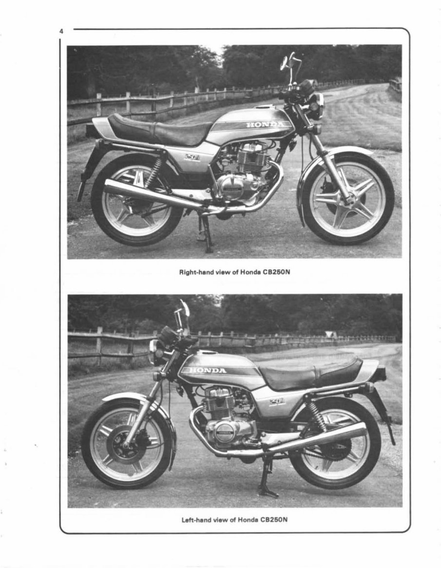 1978-1984 Honda CB250N Super Dream Service & Repair Manual preview img 5