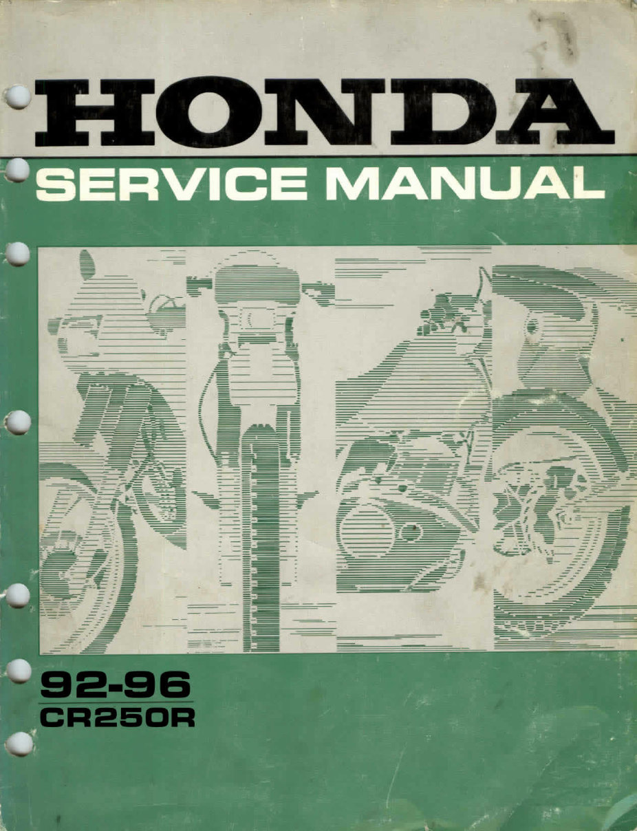1992-1996 CR250R Service & Repair Manual preview img 1