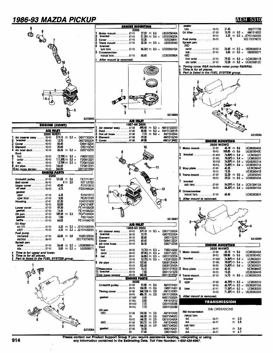 1985-1993 Mazda B2200 B2600 Service & Repair Manual preview img 6