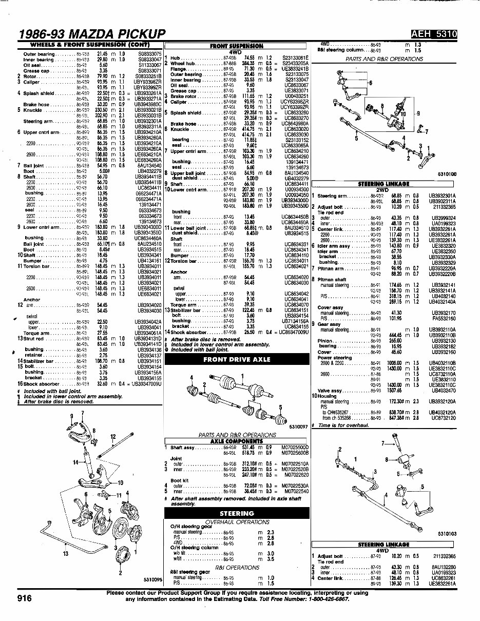 1985-1993 Mazda B2200 B2600 Service & Repair Manual preview img 8