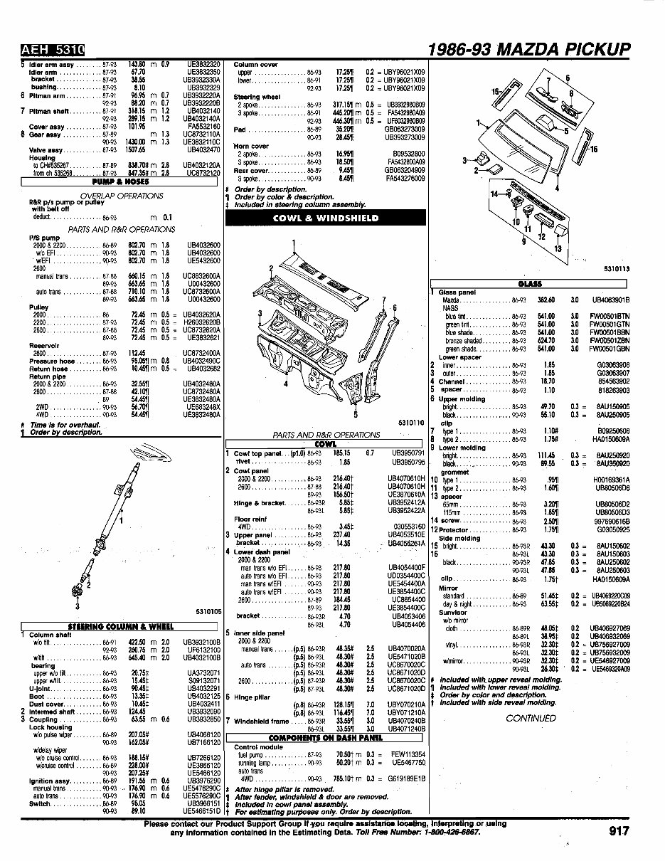 1985-1993 Mazda B2200 B2600 Service & Repair Manual preview img 9