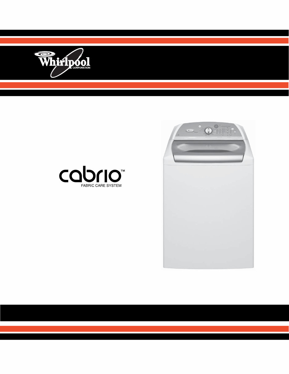 WHIRLPOOL CABRIO WASHER Repair Service Manual preview img 1