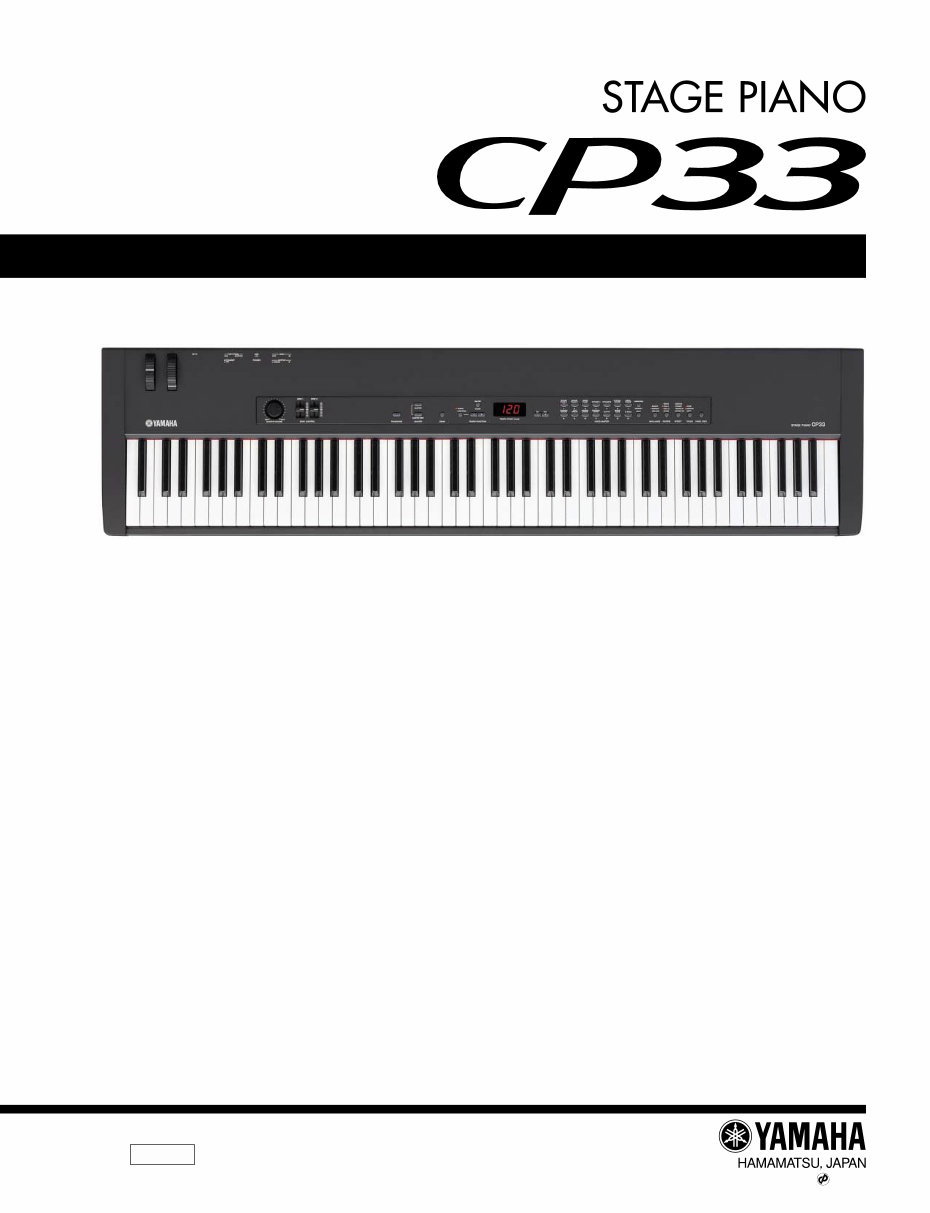 Yamaha CP33 Stage Piano Service Manual & Repair Guide preview img 1