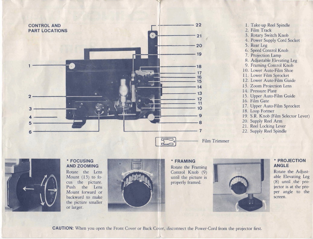 CHINON WHISPER DUAL 8MM MOVIE PROJECTOR preview img 5
