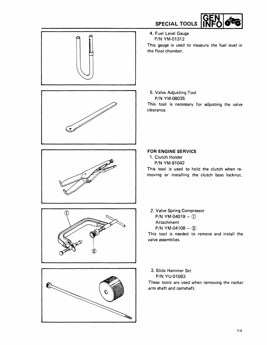 1987-1991 Yamaha Moto-4 100 Champ YFM100 Service & Repair Manual preview img 10