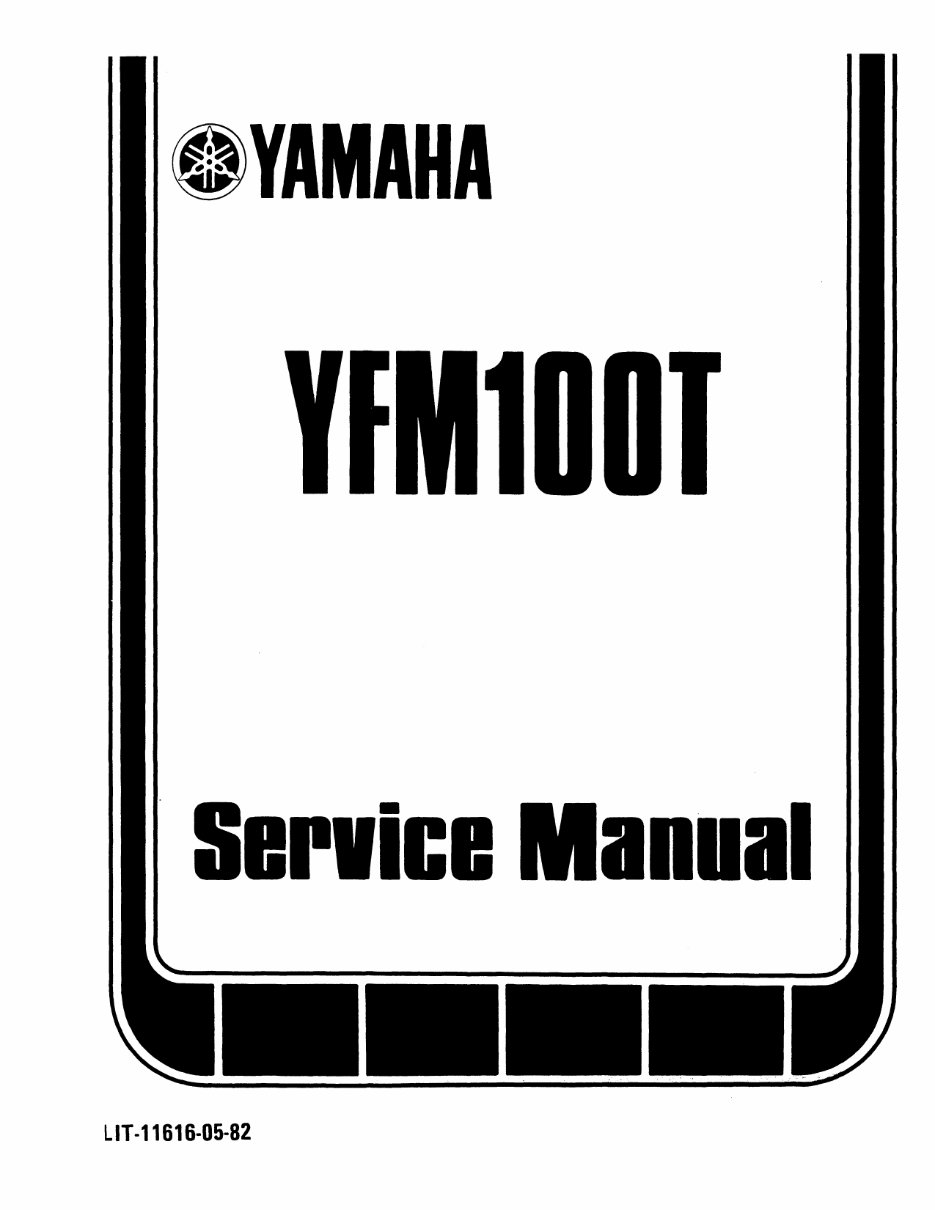 1987-1991 Yamaha Moto-4 100 Champ YFM100 Service & Repair Manual preview img 2