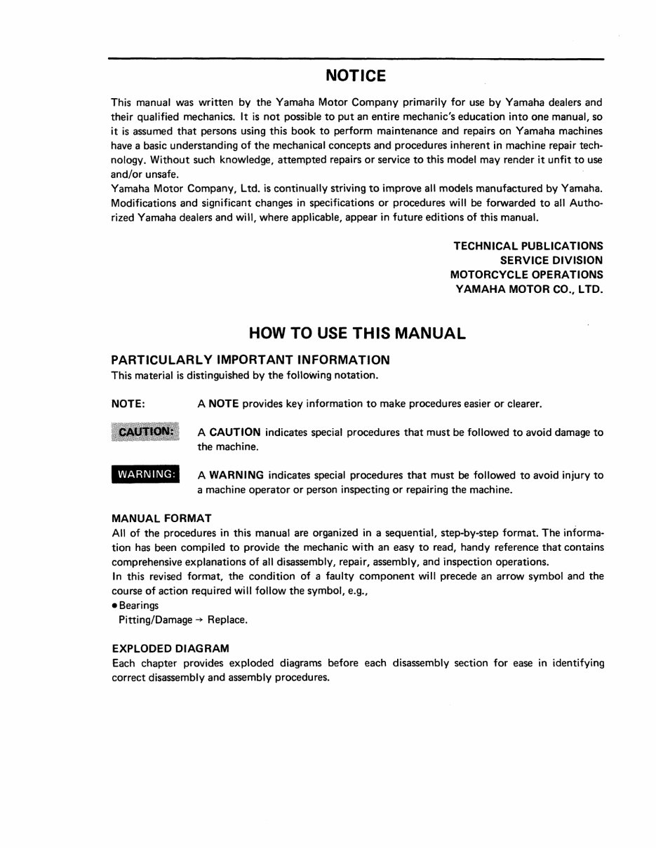 1987-1991 Yamaha Moto-4 100 Champ YFM100 Service & Repair Manual preview img 3
