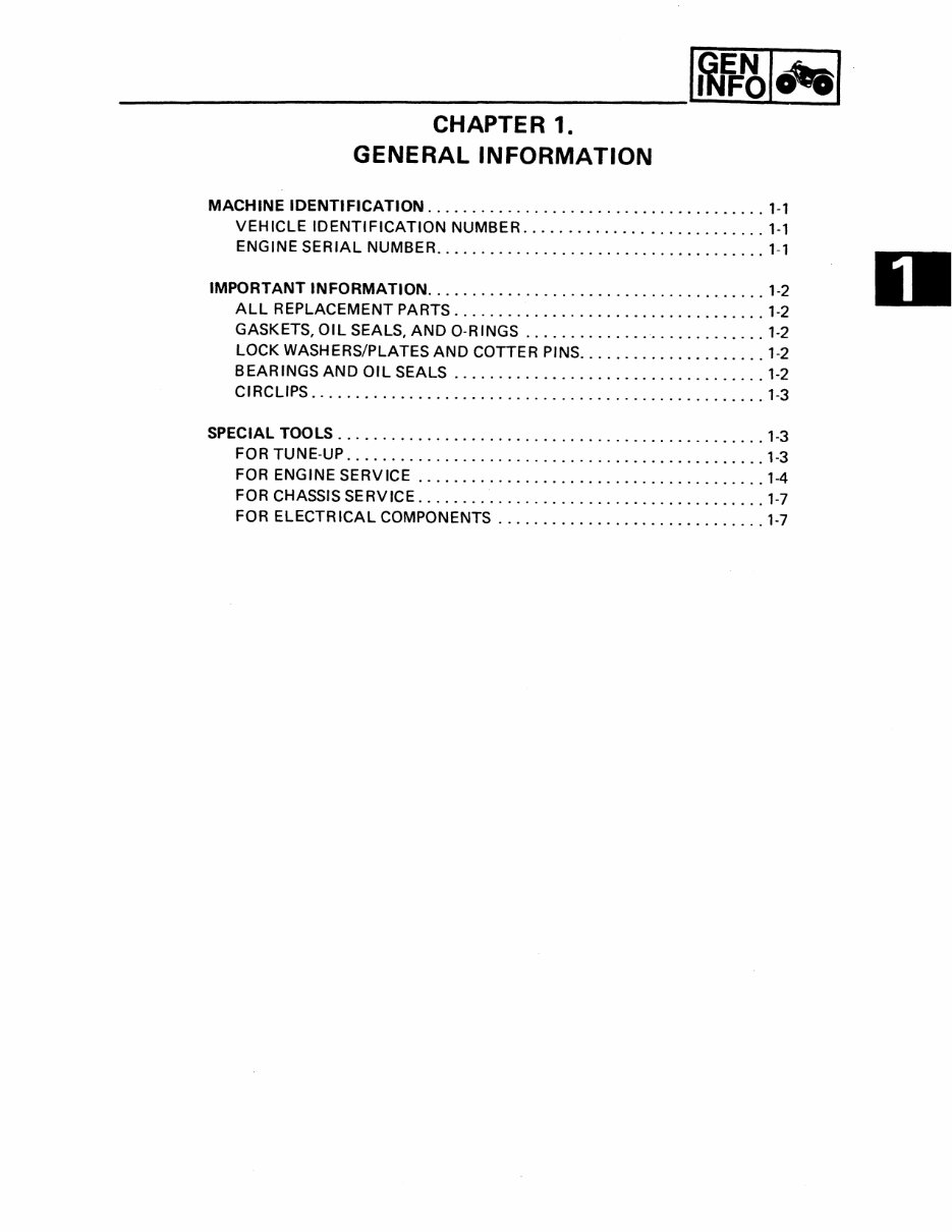 1987-1991 Yamaha Moto-4 100 Champ YFM100 Service & Repair Manual preview img 6