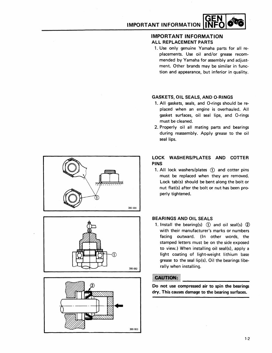 1987-1991 Yamaha Moto-4 100 Champ YFM100 Service & Repair Manual preview img 8