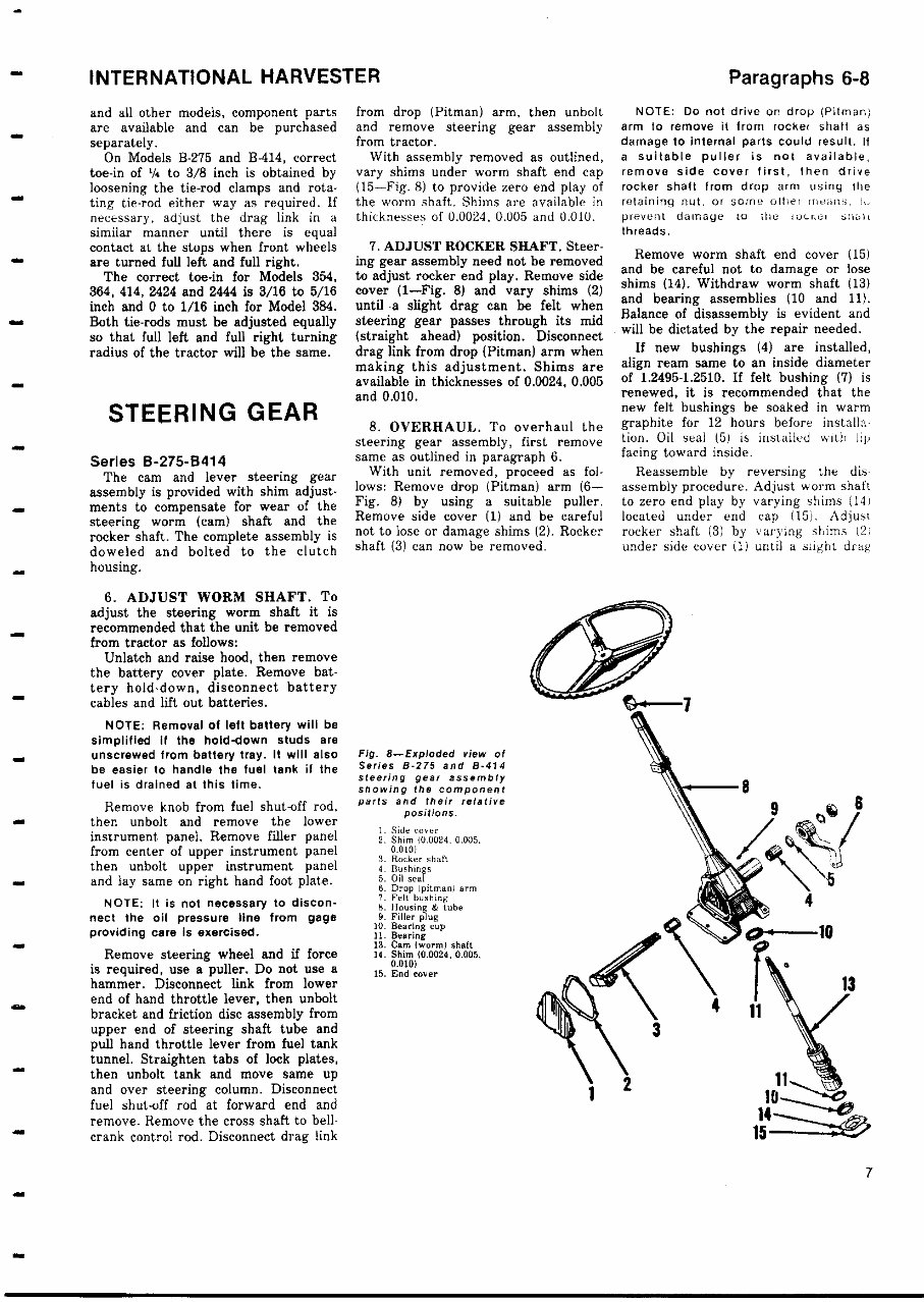 International Harvester 384 Tractor Full Service Repair preview img 7