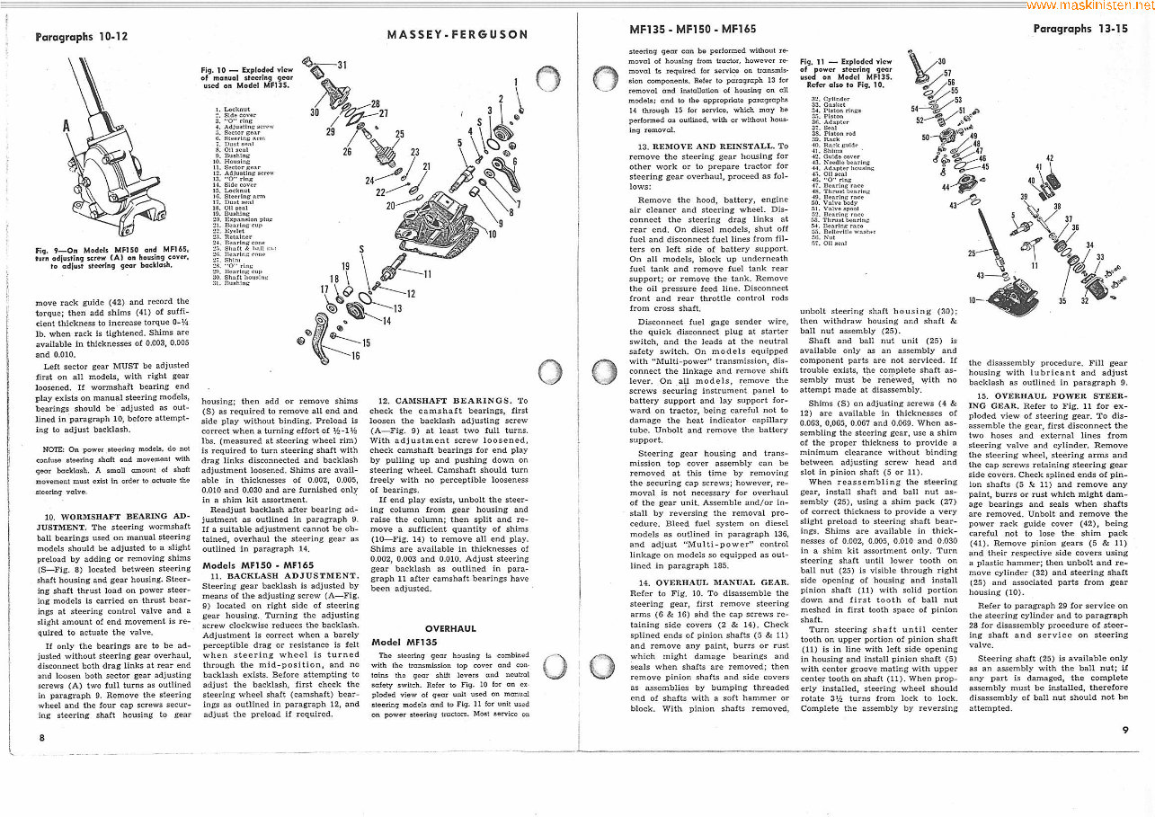 Massey Ferguson 165 Tractor Full Service & Repair Manual preview img 6