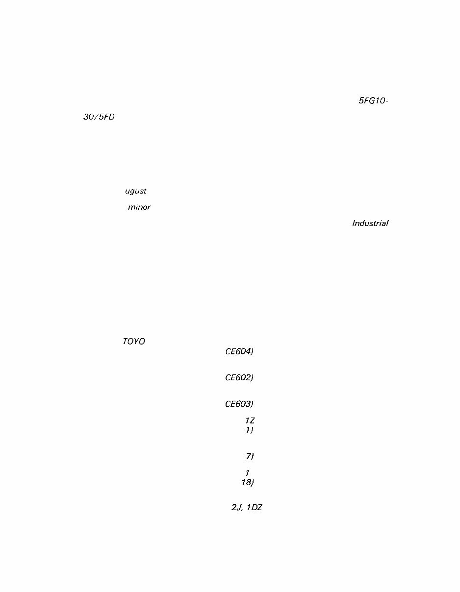 Toyota 5FG10-30 / 5FD10-30 Forklift Service Repair Factory Manual INSTANT preview img 1