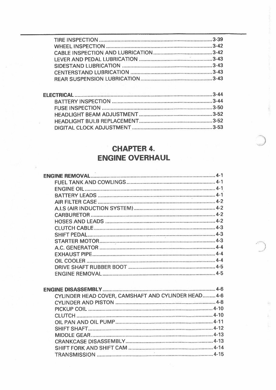 1995-2001 Yamaha XJ900S Diversion Service & Repair Manual preview img 10