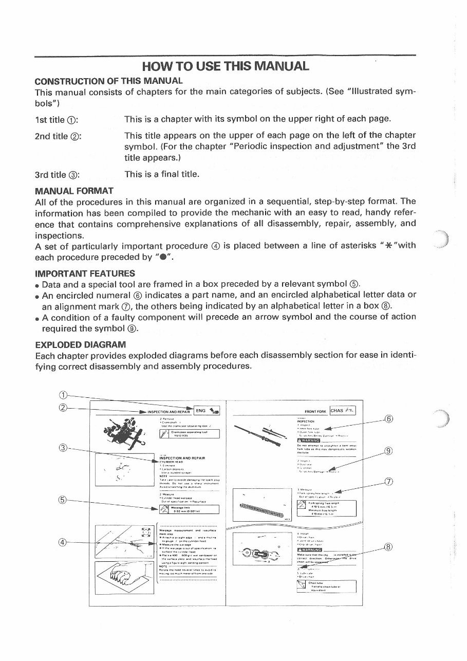 1995-2001 Yamaha XJ900S Diversion Service & Repair Manual preview img 4