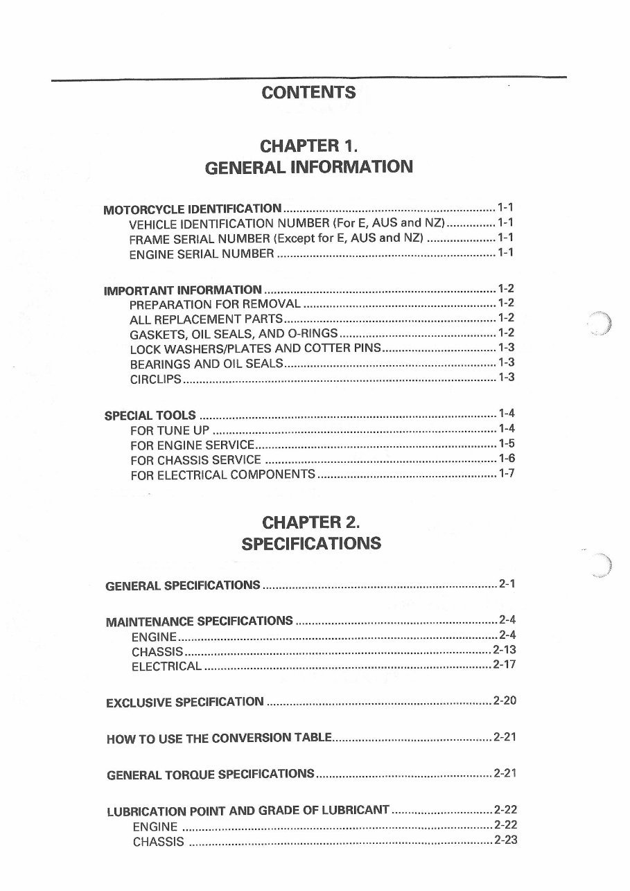 1995-2001 Yamaha XJ900S Diversion Service & Repair Manual preview img 8